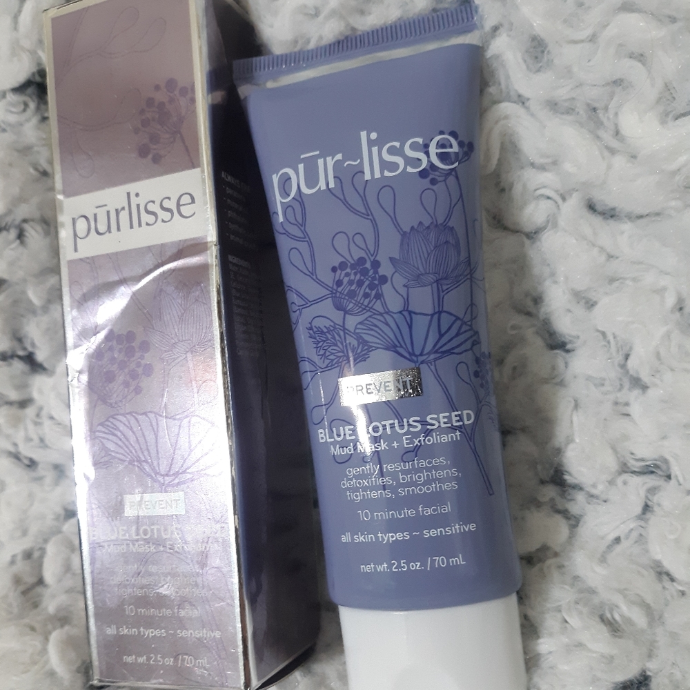NIB Pūrlisse Blue lotus seed mud mask